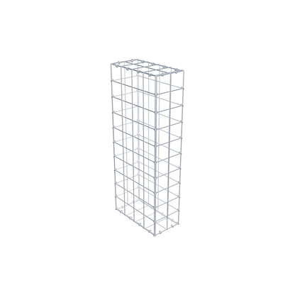 Gabion 100 cm x 40 cm x 20 cm (L x H x D), mesh size 10 cm x 10 cm, C-ring