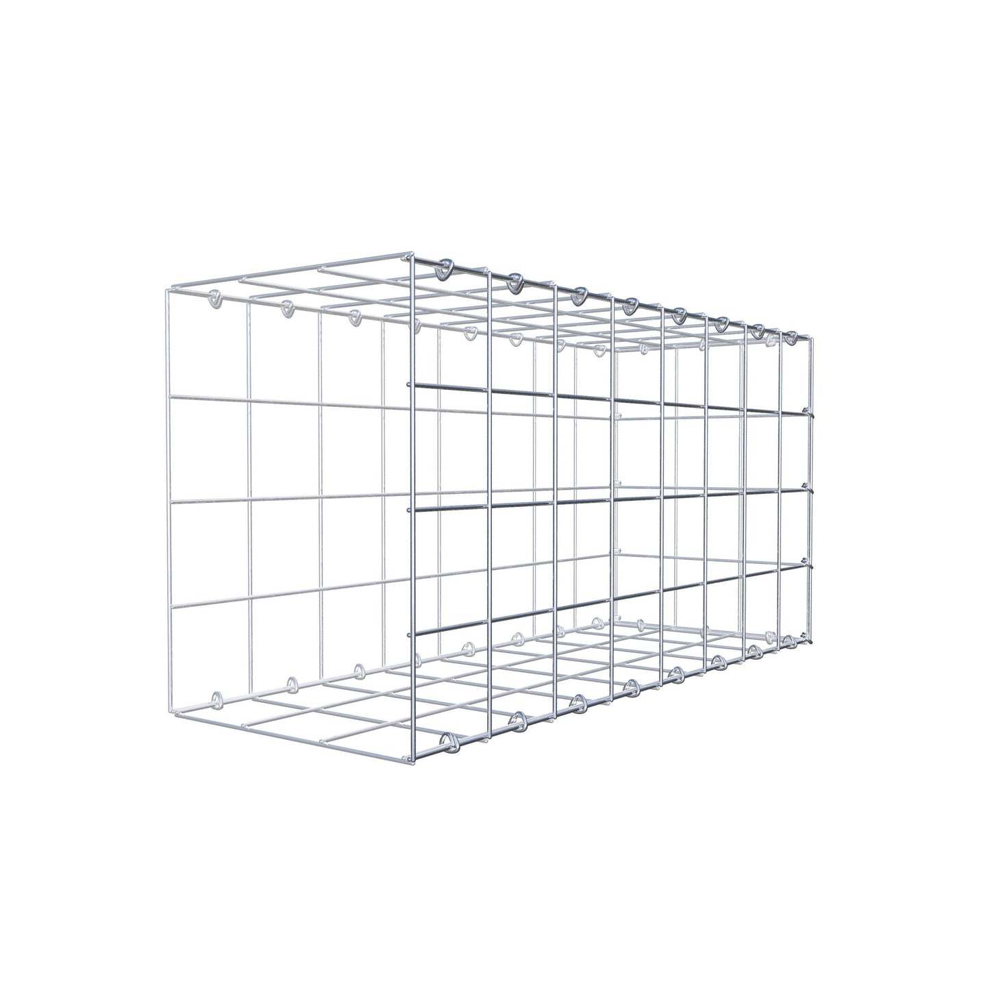 Gabbione aggiuntivo di tipo 2 80 cm x 40 cm x 30 cm (L x H x P), maglia 10 cm x 10 cm, anello a C