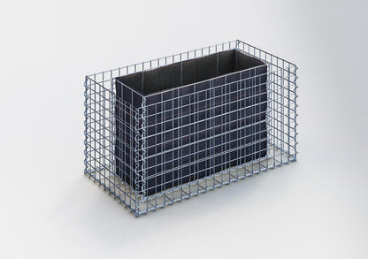 Rechthoekig verhoogd bed 100 cm x 50 cm x 50 cm (L x H x D), maaswijdte 5 x 5 cm, wanddikte 10 cm