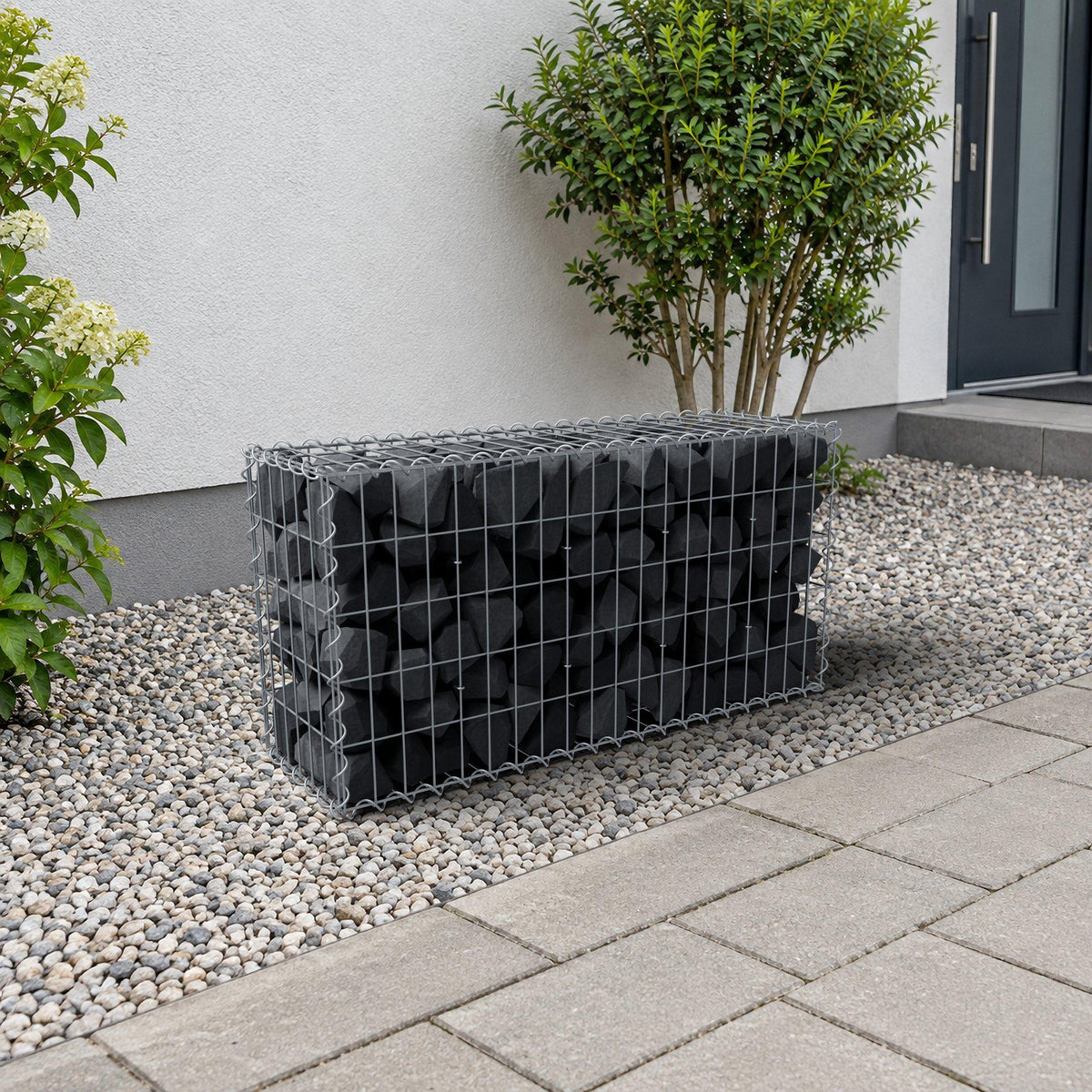 Gabion 100 cm x 50 cm x 30 cm (L x H x D), mesh size 5 cm x 10 cm, spiral