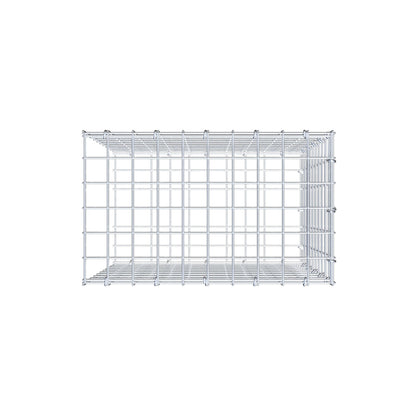 Monteret gabion type 2 50 cm x 50 cm x 30 cm (L x H x D), maskestørrelse 5 cm x 5 cm, C-ring