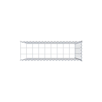 Aangegroeide schanskorf type 4 100 cm x 90 cm x 30 cm (L x H x D), maaswijdte 10 cm x 10 cm, spiraal
