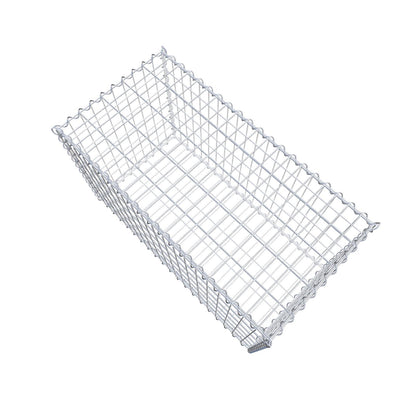 Schanskorf 100 cm x 60 cm x 50 cm (L x H x D), maaswijdte 5 cm x 10 cm, spiraalvormig