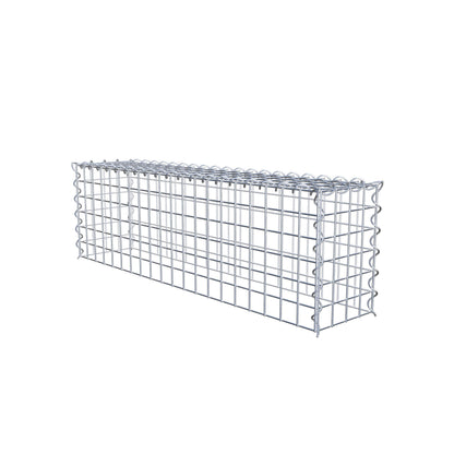 Gabião Tipo 3 100 cm x 30 cm x 20 cm (C x A x P), malhagem 5 cm x 5 cm, espiral