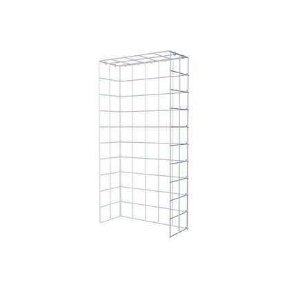 Opzetpaal type 4 100 cm x 20 cm x 50 cm (L x H x D), maaswijdte 10 cm x 10 cm, C-ring