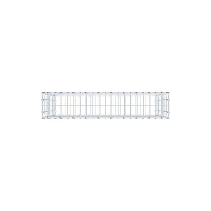 Schanskorf 100 cm x 80 cm x 20 cm (L x H x D), maaswijdte 5 x 10 cm, spiraalring