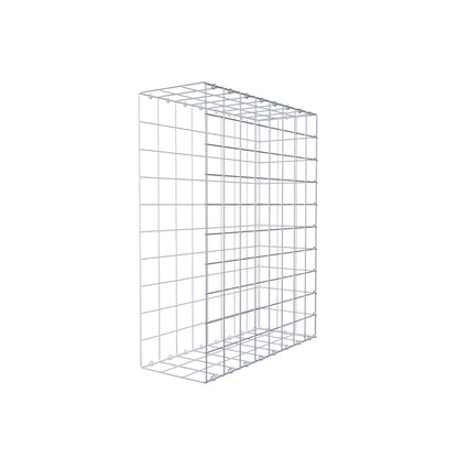 Monteret gabion type 2 100 cm x 80 cm x 30 cm (L x H x D), maskestørrelse 10 cm x 10 cm, C-ring