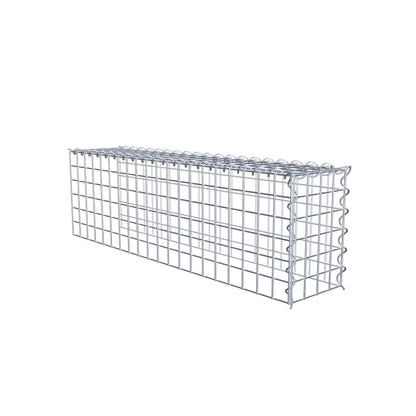 Add-on schanskorf type 4 100 cm x 30 cm x 20 cm (L x H x D), maaswijdte 5 cm x 5 cm, spiraalvormig
