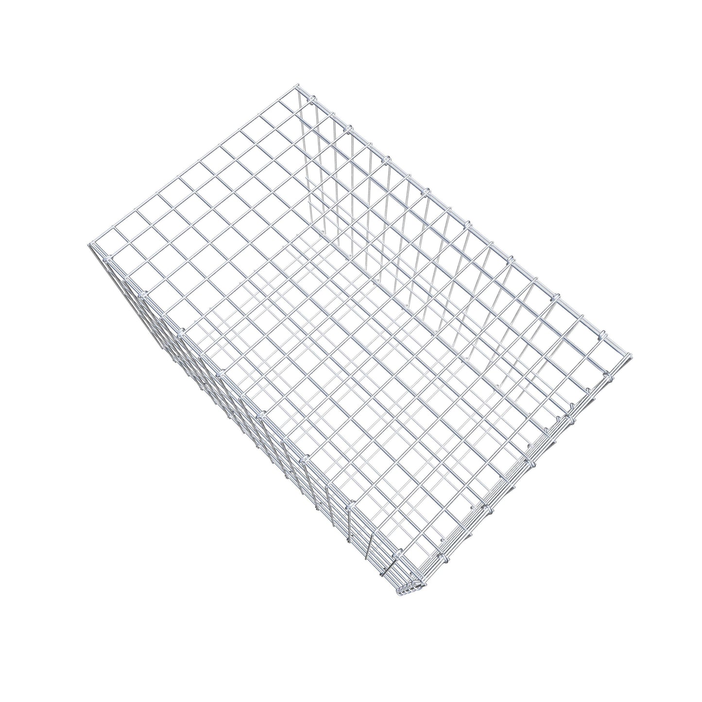 Anbaugabione Typ 2 80 cm x 50 cm x 50 cm, Maschenweite 5 cm x 10 cm, C-Ring