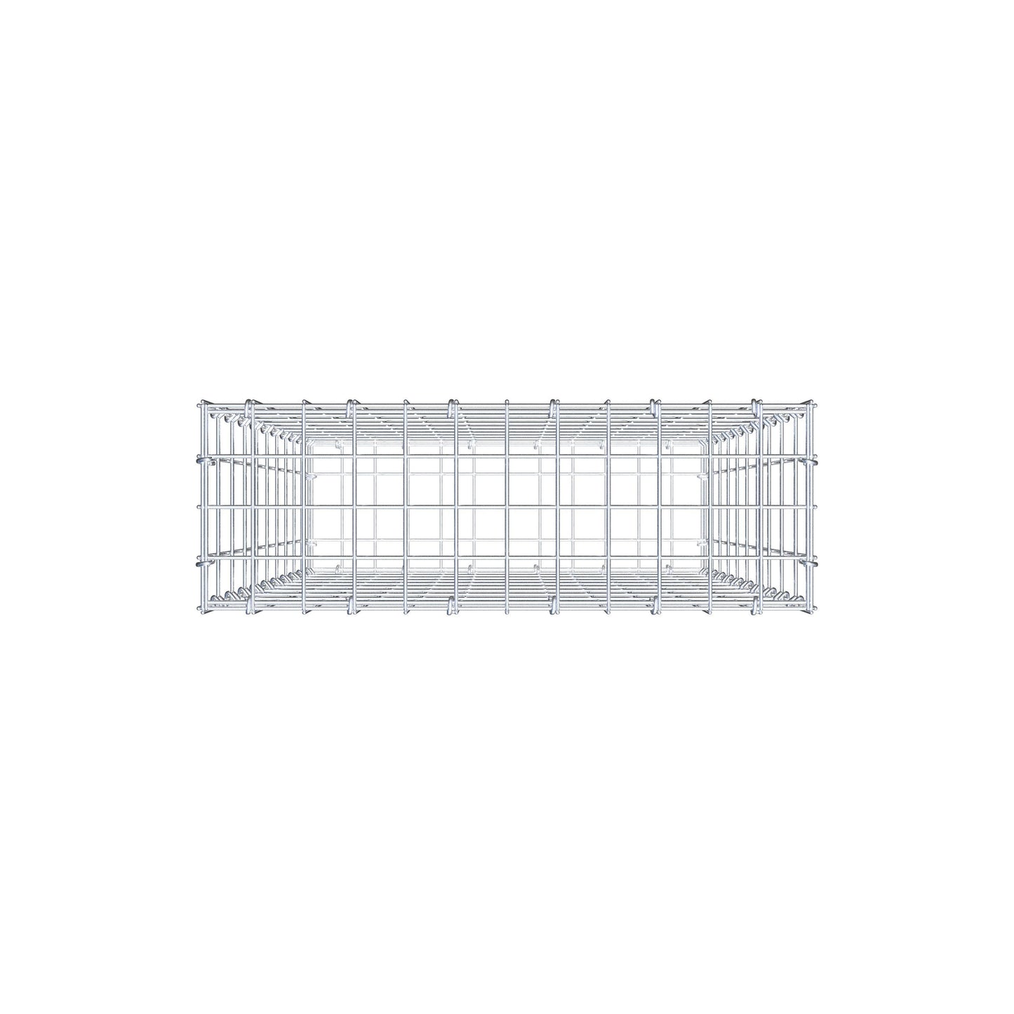 Gabbione 100 cm x 60 cm x 20 cm (L x H x P), maglia 5 cm x 10 cm, anello a C