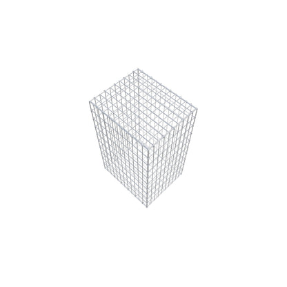 Gabbione 100 cm x 60 cm x 50 cm (L x H x P), maglia 5 cm x 10 cm, anello a C