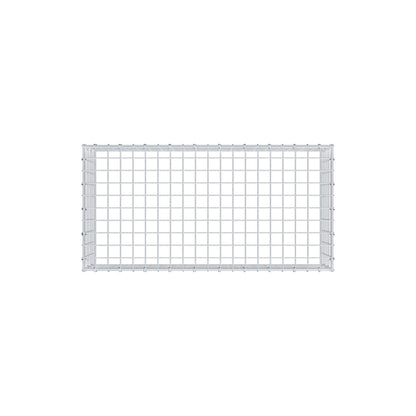Type 3 oplegkorf 100 cm x 30 cm x 50 cm (L x H x D), maaswijdte 5 cm x 5 cm, C-ring