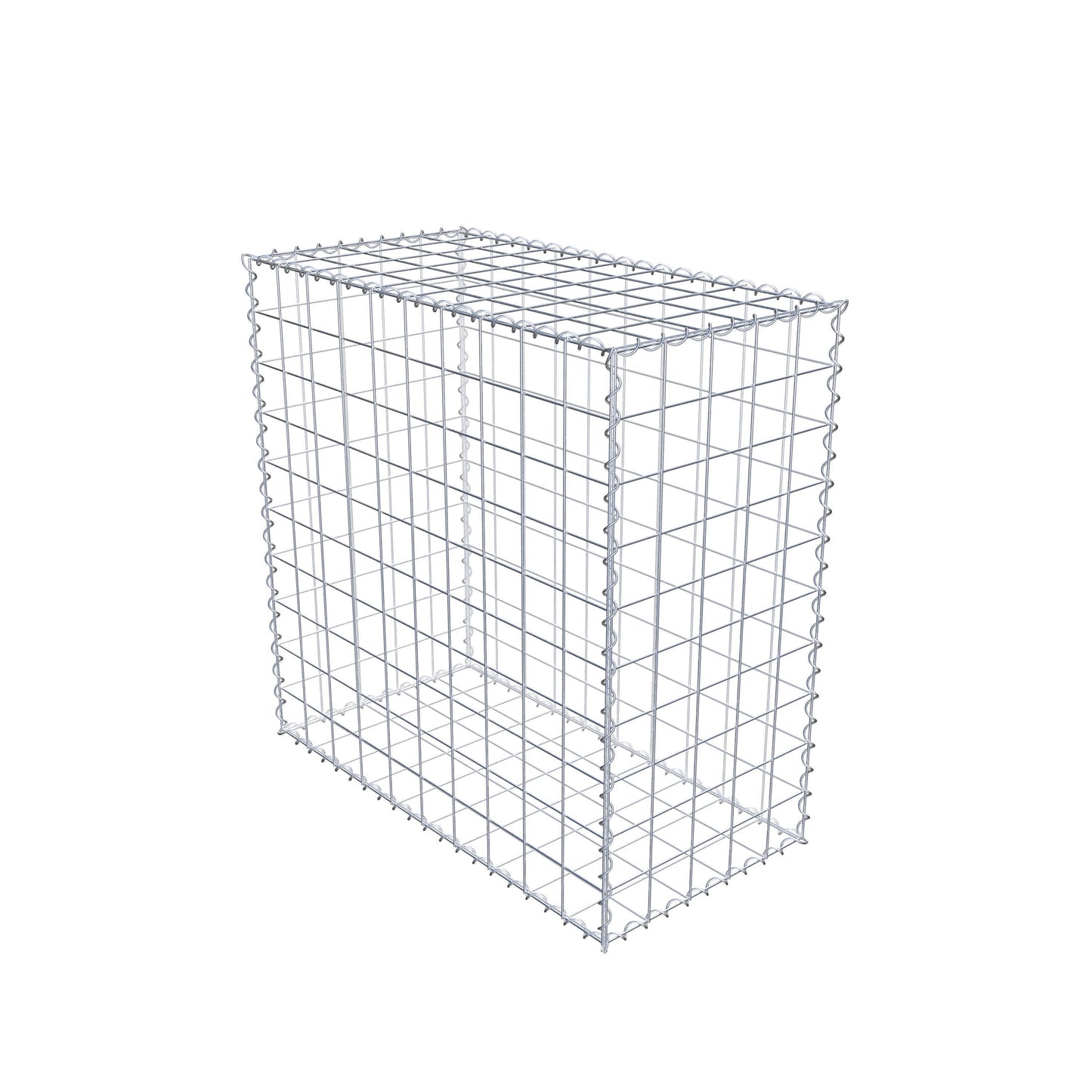 2er Set Gabionen 100 cm x 100 cm x 50 cm (L x H x T), Maschenweite 10 x 10 cm, Spirale