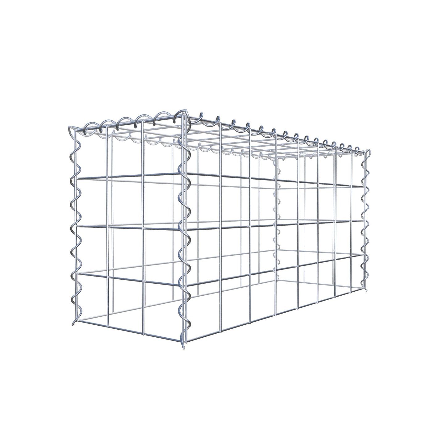 Add-on schanskorf type 3 80 cm x 40 cm x 30 cm (L x H x D), maaswijdte 10 cm x 10 cm, spiraalvormig