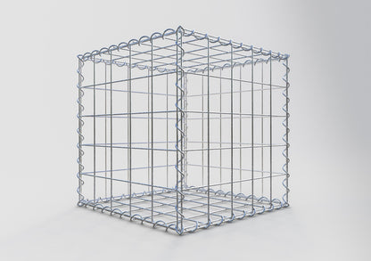 Gabbione 50 cm x 50 cm x 50 cm (L x H x P), maglia 10 cm x 10 cm, spirale