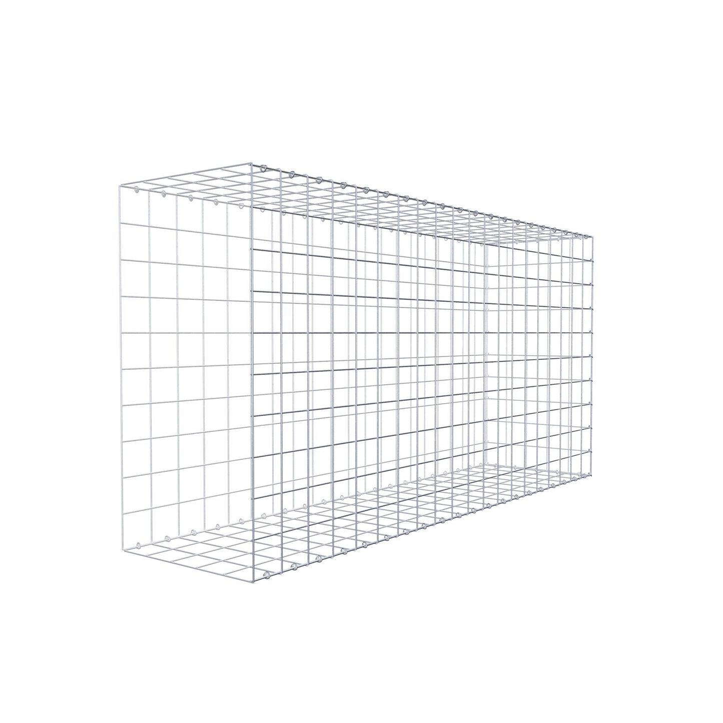 Opzetpaal type 2 200 cm x 100 cm x 50 cm (L x H x D), maaswijdte 10 cm x 10 cm, C-ring