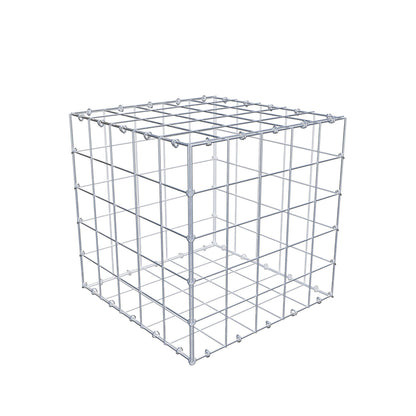 Gabbione 50 cm x 50 cm x 50 cm (L x H x P), maglia 10 cm x 10 cm, anello a C