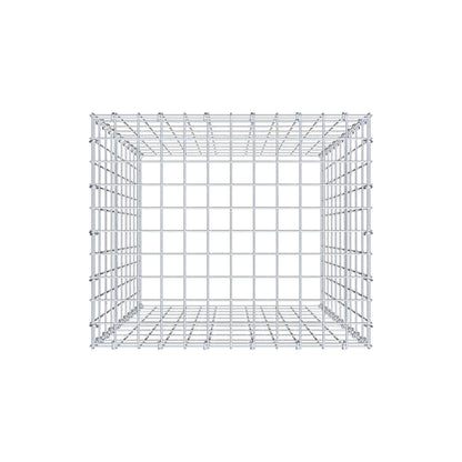 Mounted gabion type 3 100 cm x 60 cm x 50 cm (L x H x D), mesh size 5 cm x 10 cm, C-ring