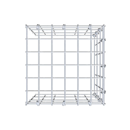 Monteret gabion type 4 30 cm x 30 cm x 30 cm (L x H x D), maskestørrelse 5 cm x 10 cm, C-ring