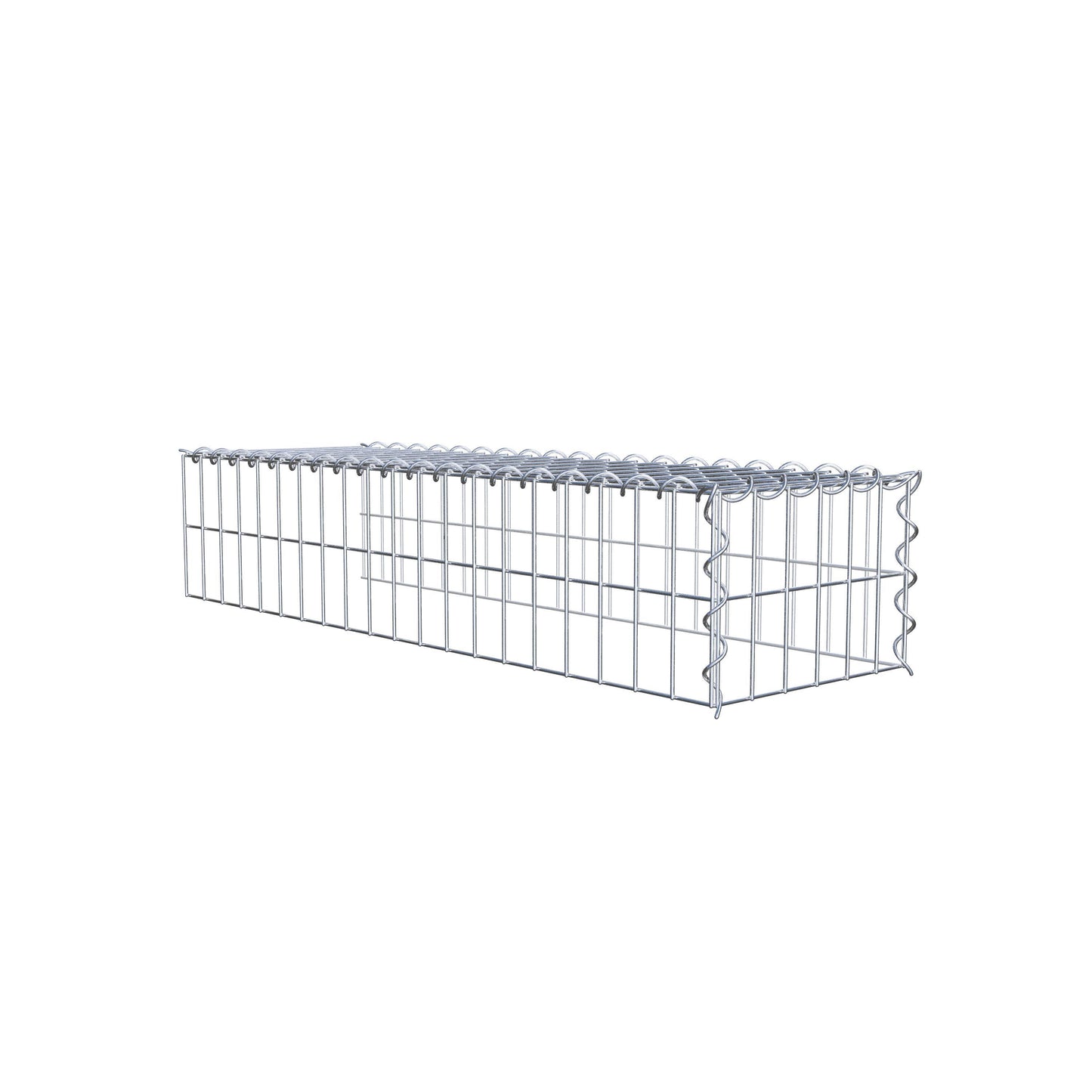 Opvokset gabion type 4 100 cm x 20 cm x 30 cm (L x H x D), maskestørrelse 5 cm x 10 cm, spiral