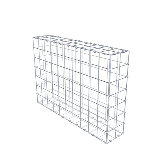 Gabion 100 cm x 70 cm x 20 cm (L x H x D), maskstorlek 10 x 10 cm, spiralring