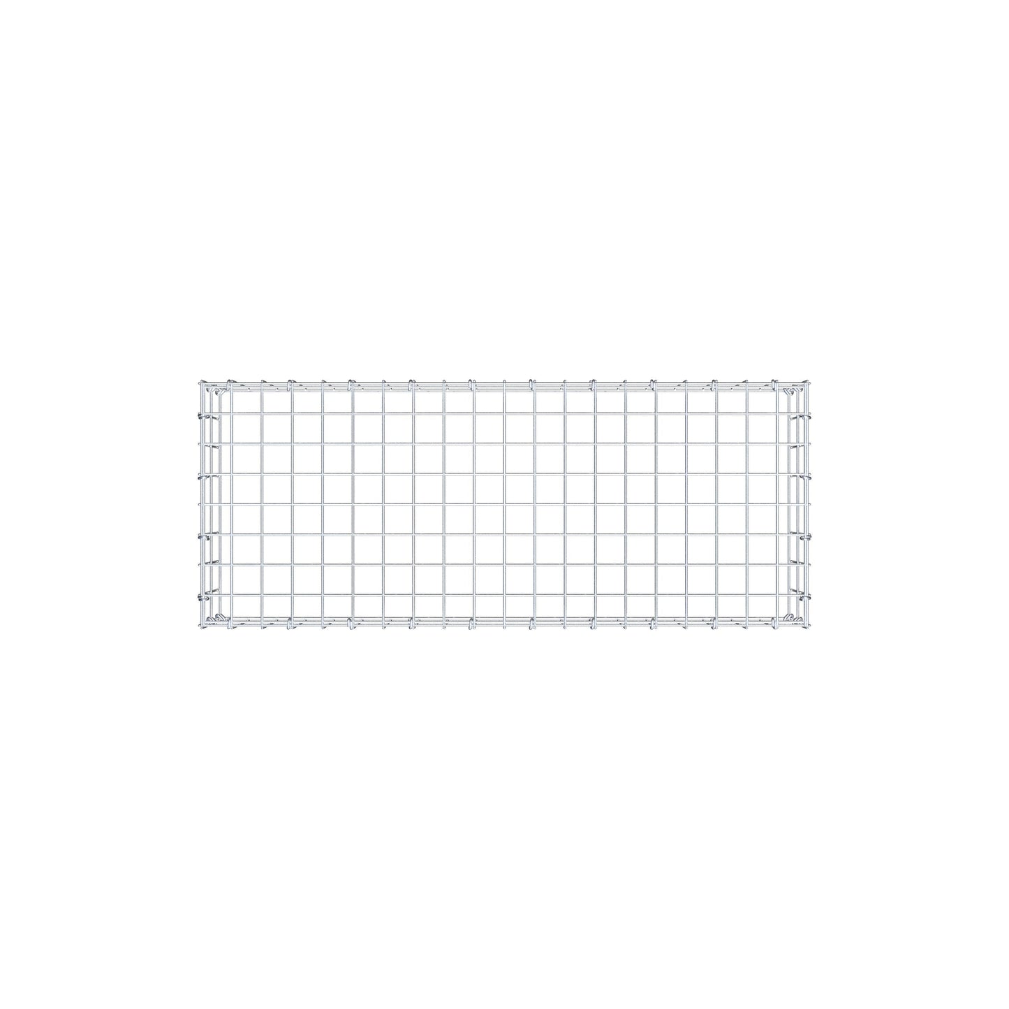 Type 3 oplegkorf 100 cm x 20 cm x 40 cm (L x H x D), maaswijdte 5 cm x 10 cm, C-ring