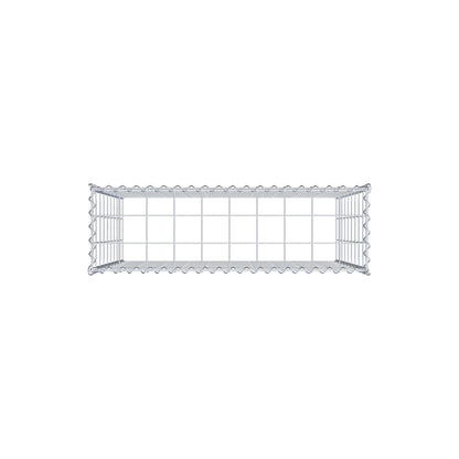 Gabbione aggiuntivo tipo 3 100 cm x 90 cm x 30 cm (L x H x P), maglia 10 cm x 10 cm, spirale
