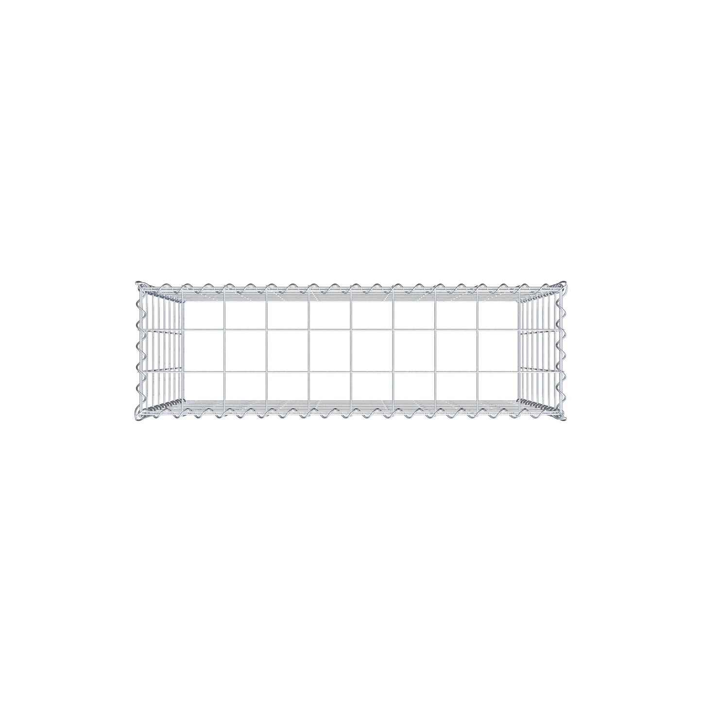 Gabion rapporté type 3 100 cm x 80 cm x 30 cm (L x H x P), mailles 10 cm x 10 cm, spirale