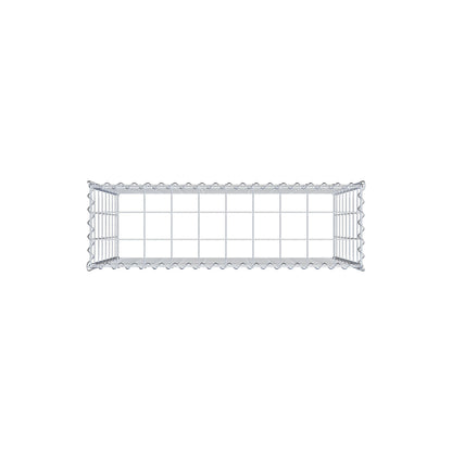 Gabion rapporté type 3 100 cm x 80 cm x 30 cm (L x H x P), mailles 10 cm x 10 cm, spirale