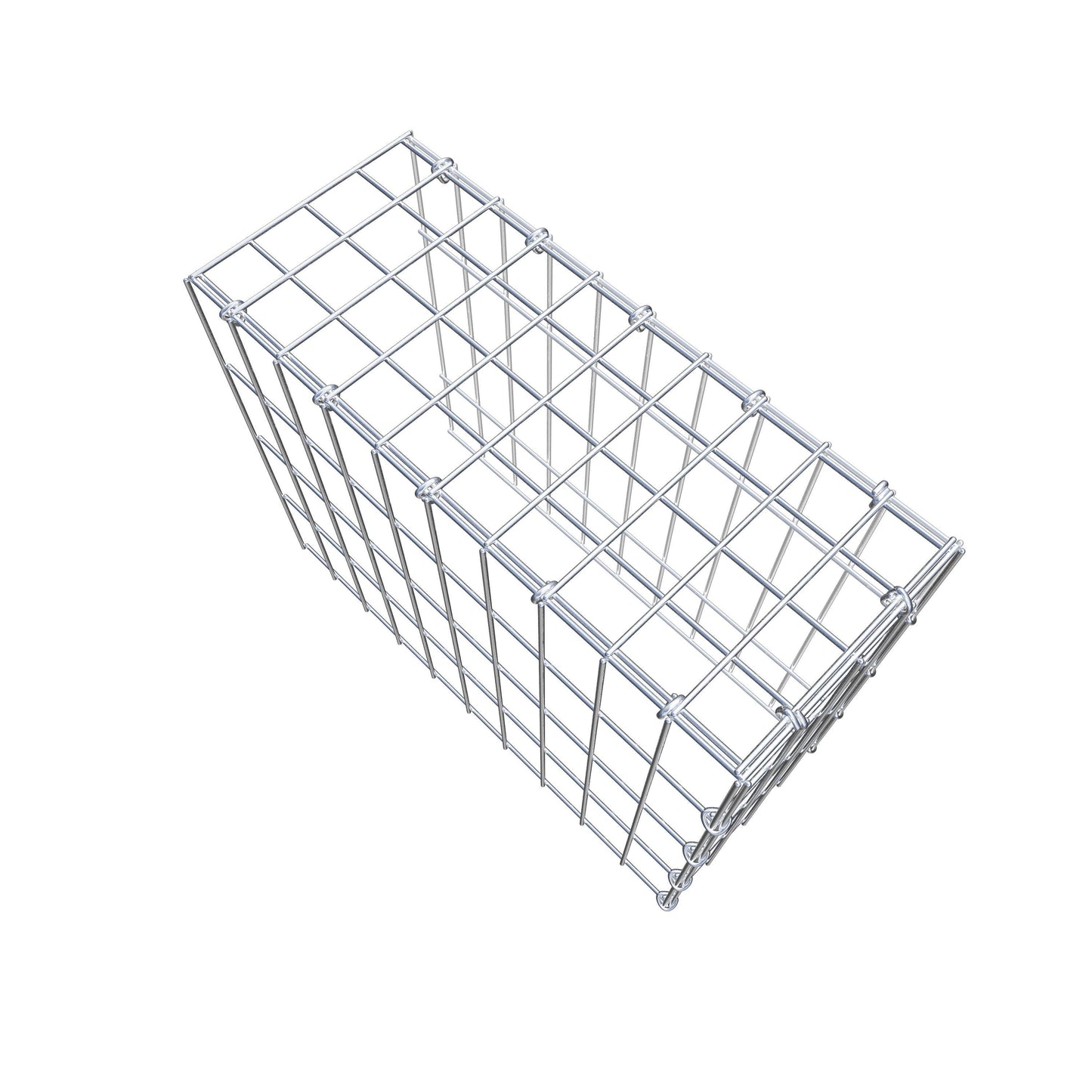 Fourche rapportée type 4 50 cm x 40 cm x 20 cm (L x H x P), mailles 5 cm x 10 cm, anneau C