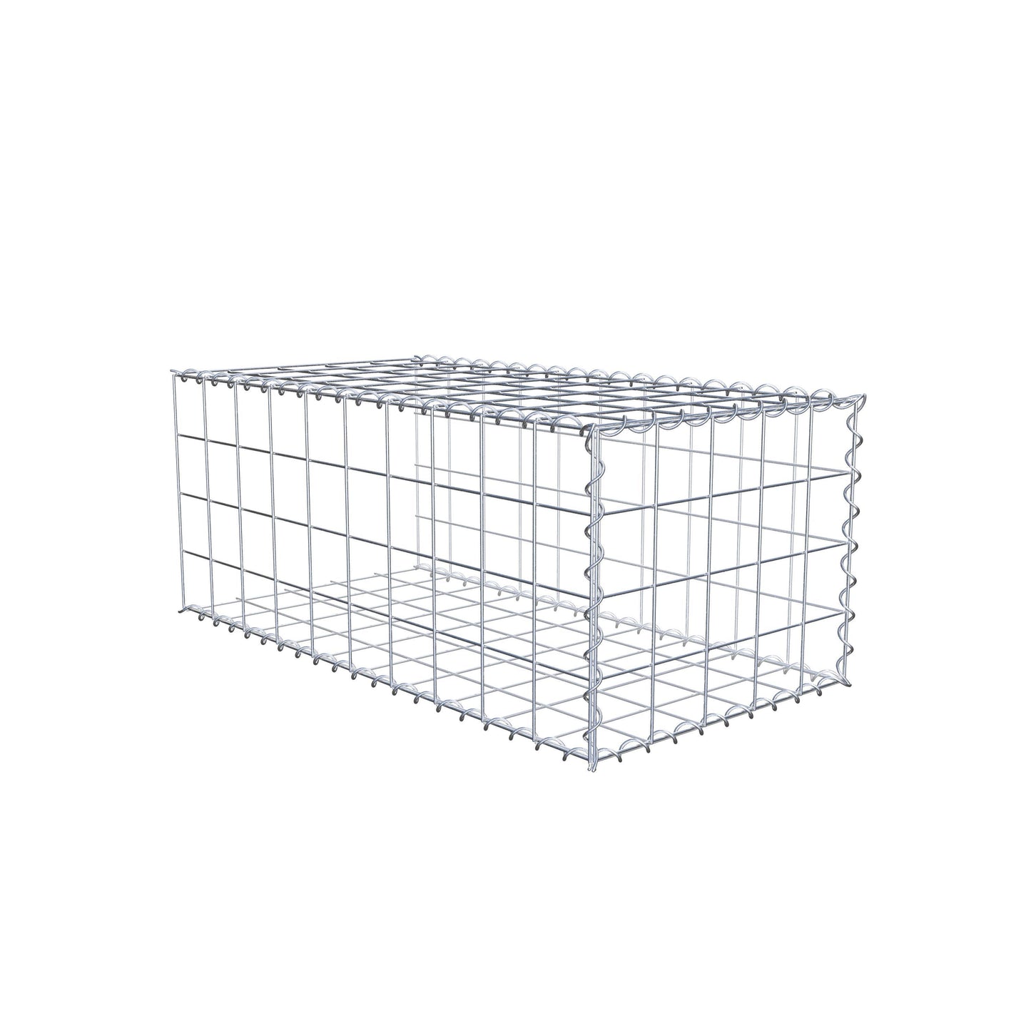 Gabbione aggiuntivo tipo 2 100 cm x 40 cm x 50 cm (L x A x P), maglia 10 cm x 10 cm, spirale