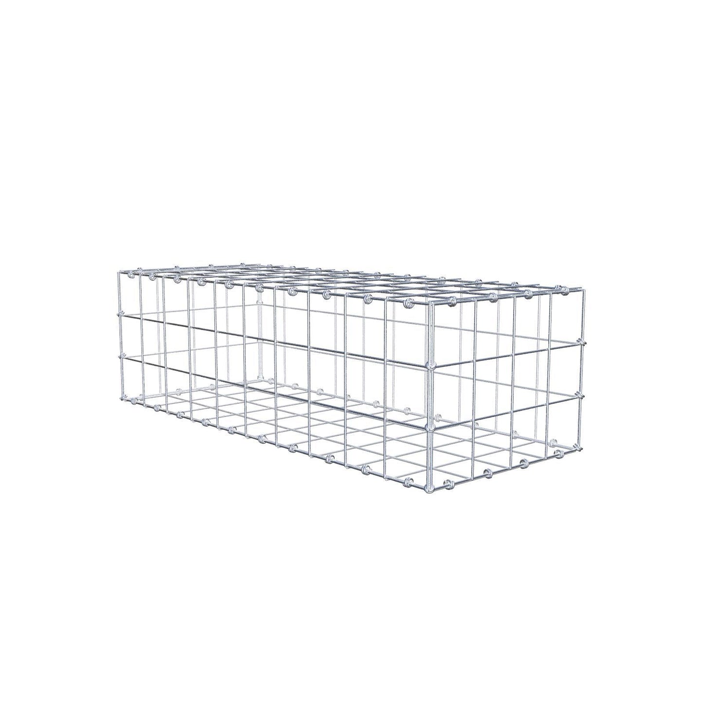 Gabion 100 cm x 30 cm x 40 cm (L x H x D), mesh size 10 x 10 cm, spiral ring