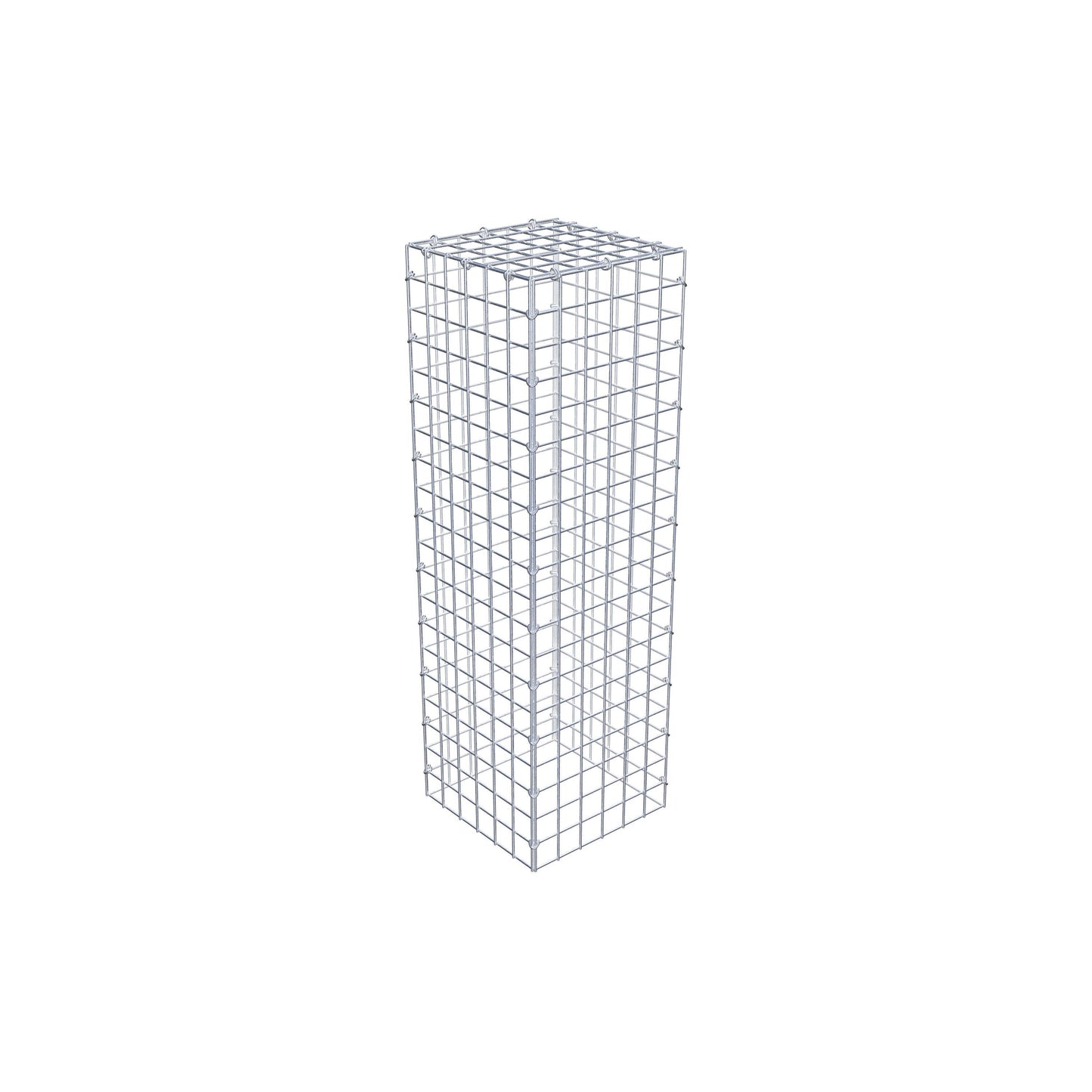 Monteret gabion type 3 100 cm x 30 cm x 30 cm (L x H x D), maskestørrelse 5 cm x 5 cm, C-ring