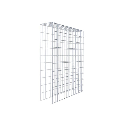 Monteret gabion type 4 100 cm x 80 cm x 20 cm (L x H x D), maskestørrelse 5 cm x 10 cm, C-ring