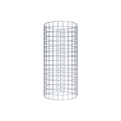 Coluna de gabião redonda 37 cm de diâmetro, 80 cm de altura, malhagem 5 cm x 5 cm