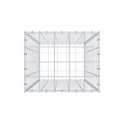 Gabion 100 cm x 50 cm x 40 cm (L x H x D), maskstorlek 10 cm x 10 cm, C-ring