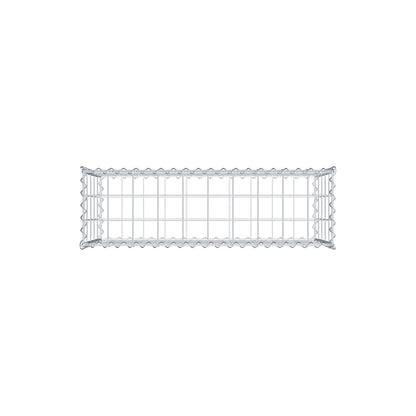 Schanskorf 100 cm x 50 cm x 30 cm (L x H x D), maaswijdte 10 cm x 10 cm, spiraal