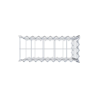 Add-on schanskorf type 2 50 cm x 40 cm x 20 cm (L x H x D), maaswijdte 10 cm x 10 cm, spiraal