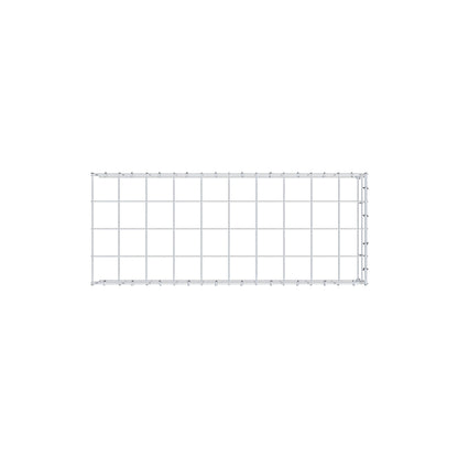 Type 4 oplegkorf 100 cm x 20 cm x 40 cm (L x H x D), maaswijdte 10 cm x 10 cm, C-ring