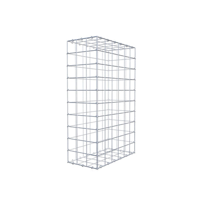 Gavión 100 cm x 60 cm x 30 cm (L x A x P), malla 10 cm x 10 cm, anillo en C