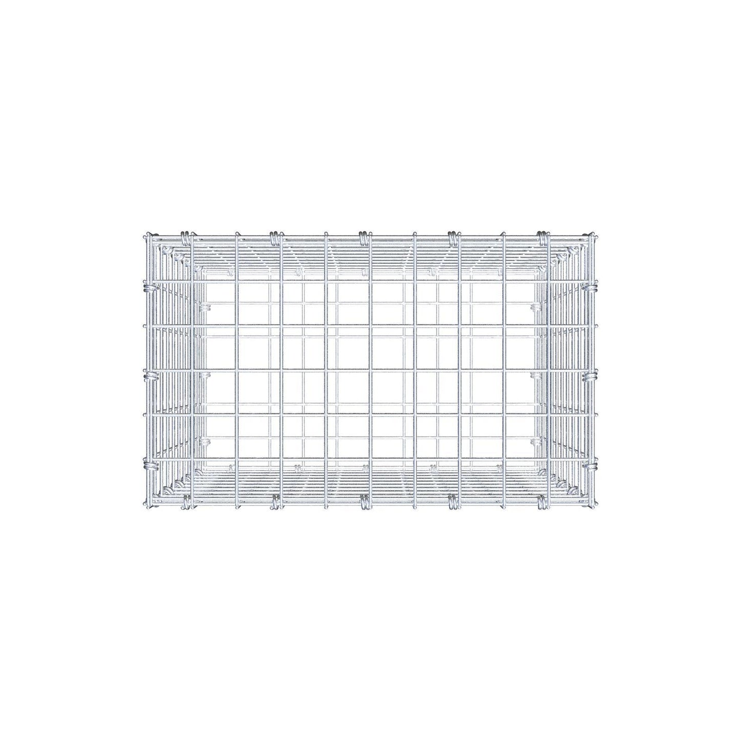 Gabion 50 cm x 50 cm x 30 cm (L x H x D), mesh size 5 x 5 cm, spiral ring