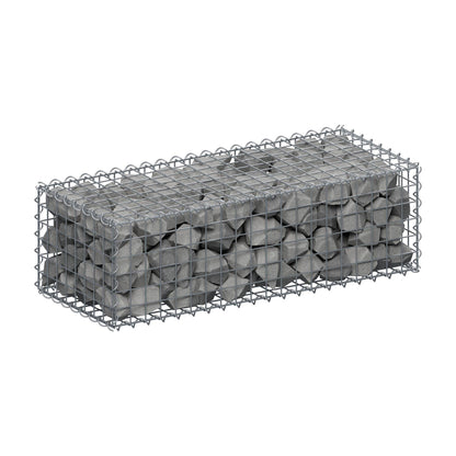 Gabion 100 cm x 30 cm x 40 cm (L x H x D), mesh size 5 cm x 5 cm, spiral