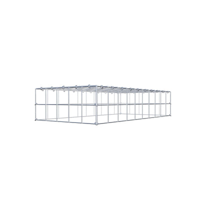 Gabião Tipo 3 100 cm x 20 cm x 50 cm (C x A x P), malhagem 10 cm x 10 cm, anel C