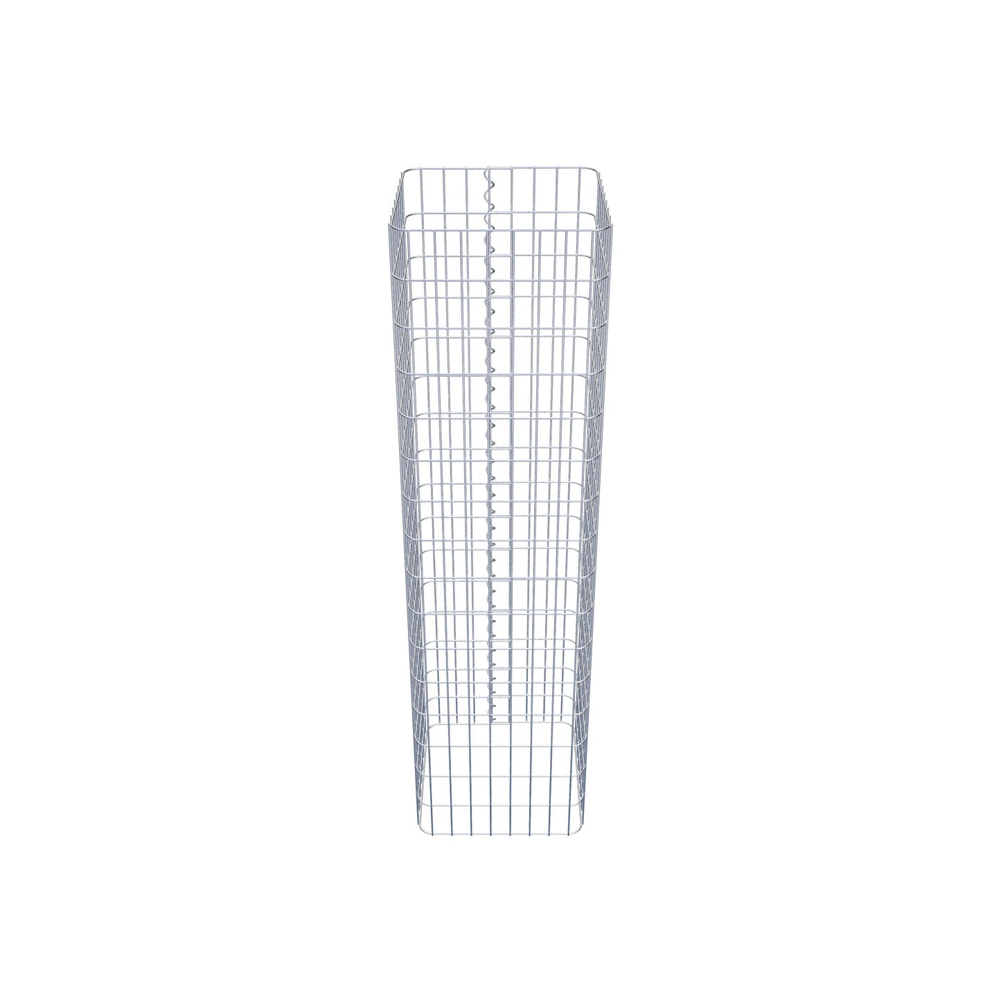 Colonne de gabion carrée 42 cm x 42 cm, 160 cm de hauteur, MW 5 cm x 10 cm