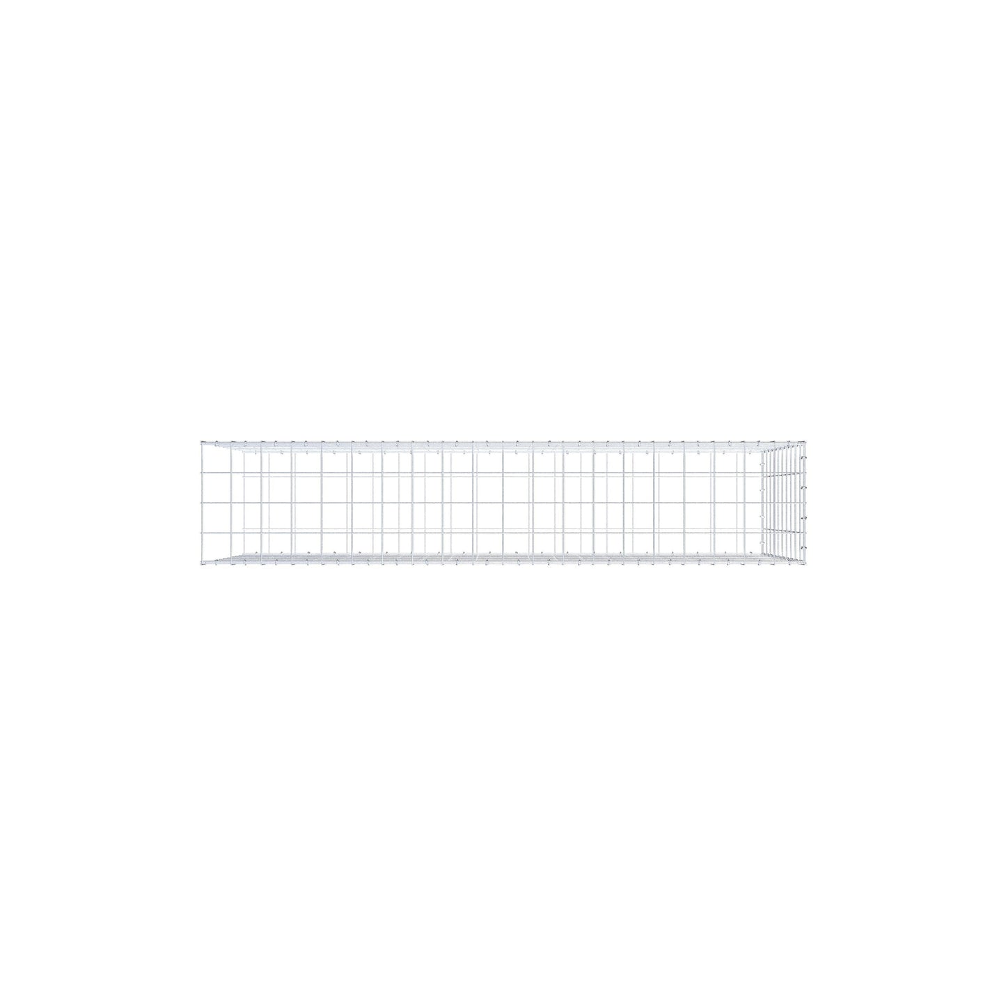 Fourche rapportée type 2 200 cm x 100 cm x 40 cm (L x H x P), maille 10 cm x 10 cm, anneau en C