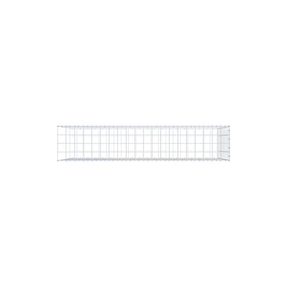 Fourche rapportée type 2 200 cm x 100 cm x 40 cm (L x H x P), maille 10 cm x 10 cm, anneau en C
