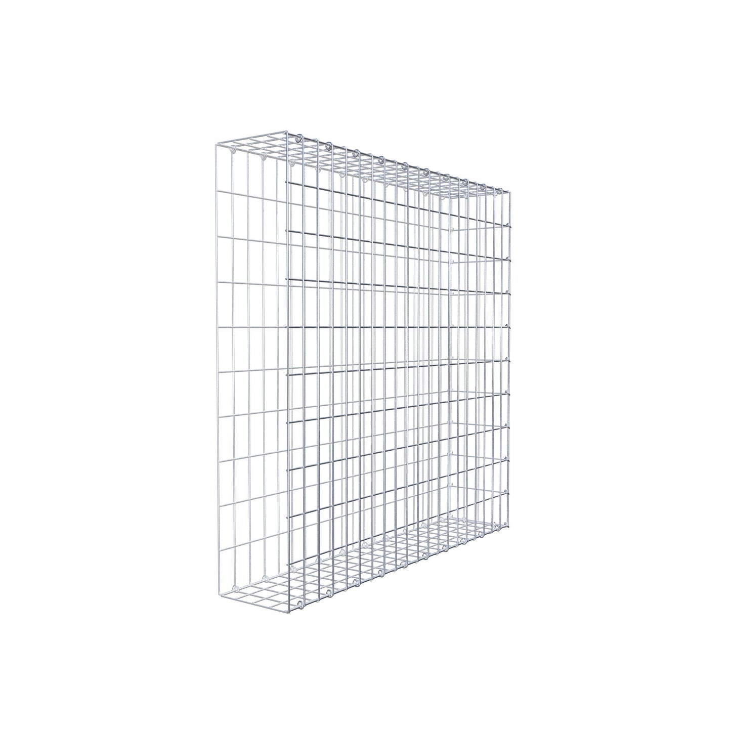 Monteret gabion type 2 100 cm x 100 cm x 20 cm, maskestørrelse 5 cm x 10 cm, C-ring