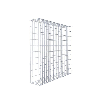 Monteret gabion type 2 100 cm x 100 cm x 20 cm, maskestørrelse 5 cm x 10 cm, C-ring