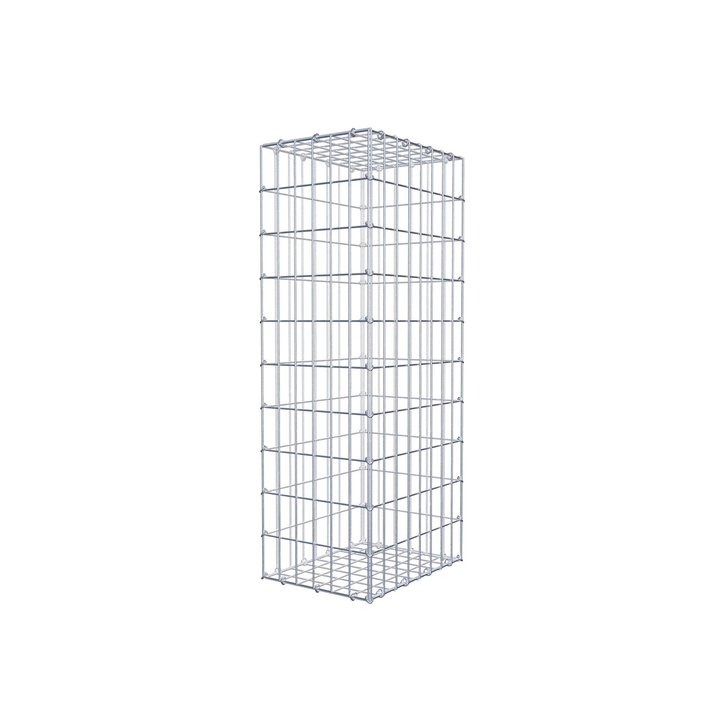 Gabião 100 cm x 40 cm x 30 cm (C x A x P), malhagem 5 cm x 10 cm, anel C