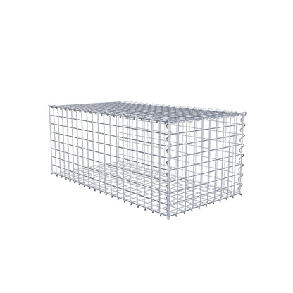Gavión complementario tipo 2 100 cm x 40 cm x 50 cm (L x A x P), malla 5 cm x 5 cm, espiral